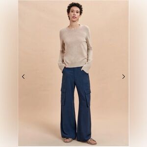 NWT La Ligne / LaLigne navy trousers with cargo pockets 14